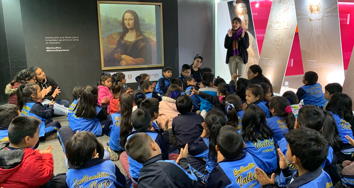 Escolares del programa Lucha contra la Anemia visitaron «Da Vinci Experience»