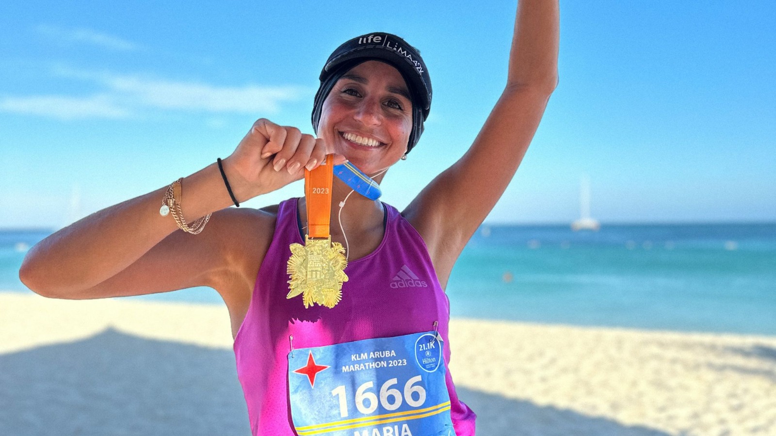 Maca Bustamante: una peruana en la Maratón KLM de Aruba